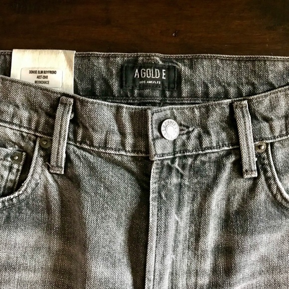 AGOLDE Denise Slim Distressed Boyfriend Size 28 - Picture 8 of 9
